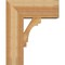 Ekena Millwork Merced Block Rough Sawn Bracket w/ Offset Brace, Western Red Cedar, 8"W x 18"D x 22"H BKT0806X18X22MRC05RWR - alternate 3